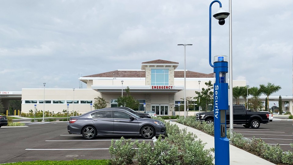 surveillance camera in parking