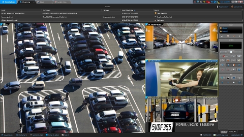 User interface for AutoVu monitoring cars leaving a venue